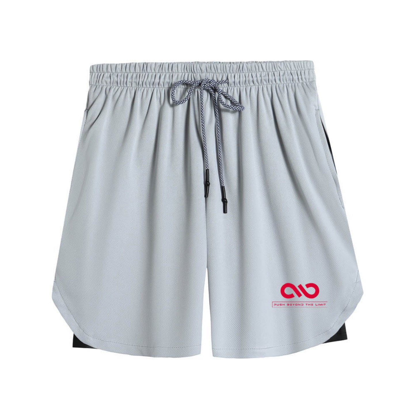 Limitless 2 in 1 Shorts - Extra Large / Grey + Black (Adult Size)